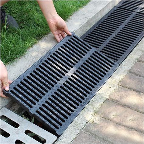 Caniveau Exterieur Grille de Drainage Crépines De Drainage Grille En