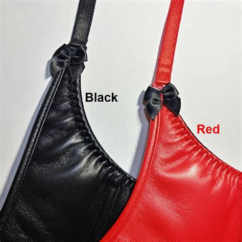 Cristin PLUS Size Basic Quarter Cup Bra レザー ランジェリー ブラジャー Leather Cuir Lingerie Sexy Cupless