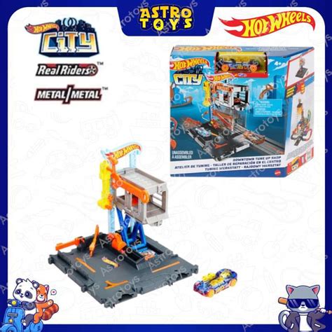 Jual Hot Wheels City Downtown Tune Up Shop Track Set Mobil Playset Hdr Di Seller Astrotoys