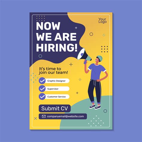 Creative Hiring Illustration Poster Ads 20034763 Vector Art At Vecteezy