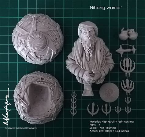 Nihang Warrior Bust | Michael Kontraros Collectibles