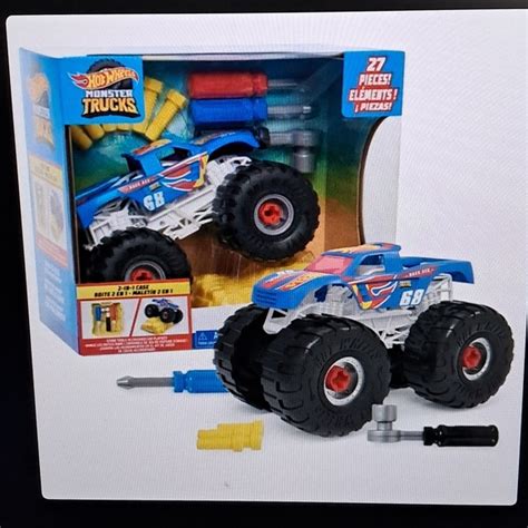 Mattel Toys Mattel Hot Wheel Readytorace Monster Truck Builder Race Ace Piece Poshmark