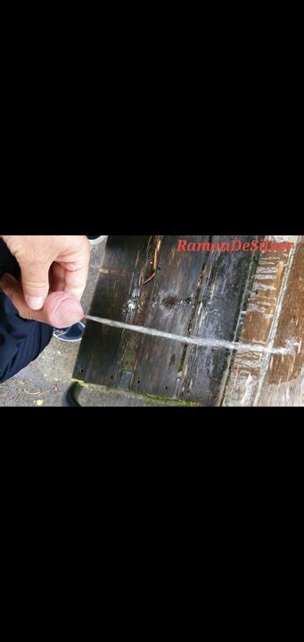 Master Ramon Pisses Horny On The Park Bench And Massages His Divine