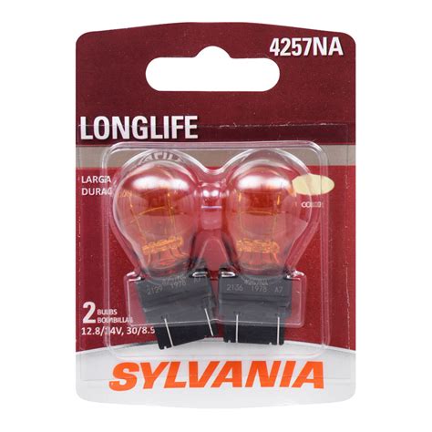 SYLVANIA 4257NA Long Life Mini Bulb, 2 Pack