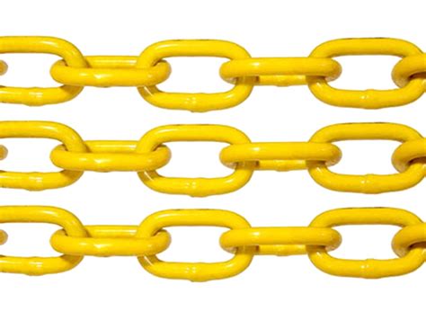 516 X 50 Grade 30 Yellow Proof Coil Powder Coated Safety Chain Swing