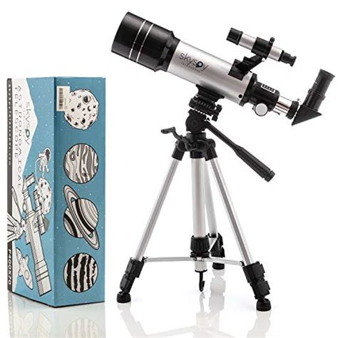 SkySpy Telescope - Beginner 70mm Refractor Telescope with Finder Scope ...
