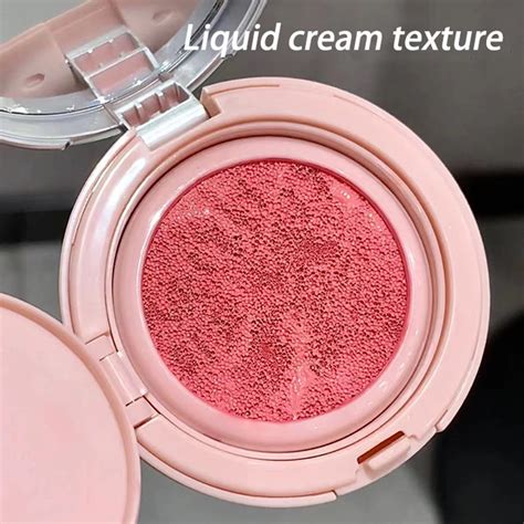 Cute Liquid Blusher Air Cushion Nude Natural Face Brighten Apricot