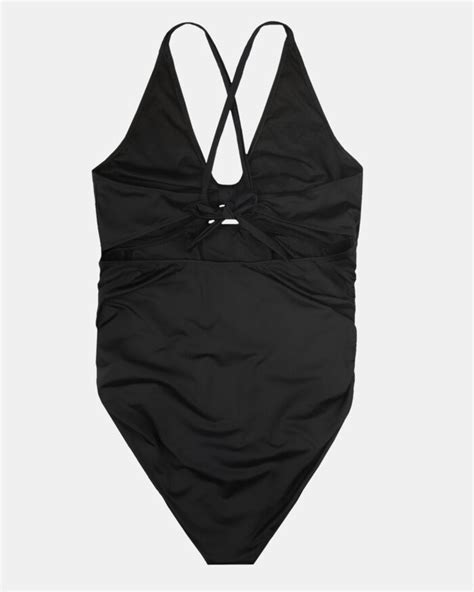 Γυναικείο Plus Size μαγιό ολόσωμο Rock Club Μαύρο Cup D E lingerie shop gr