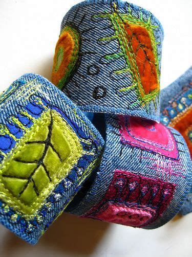 Украшения и разные штучки из джинсовой ткани: Идеи и вдохновение в ...