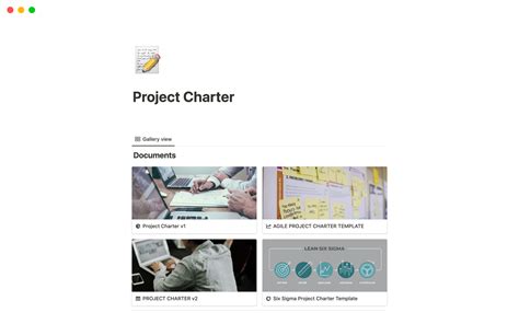 Project Charter Template By Javier Alvarez Notion Marketplace