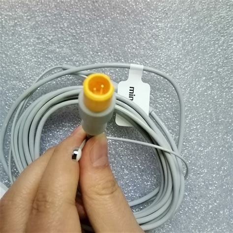 Original Mindray 2pin Reusable Skin Surface Temperature Probe Mr403b