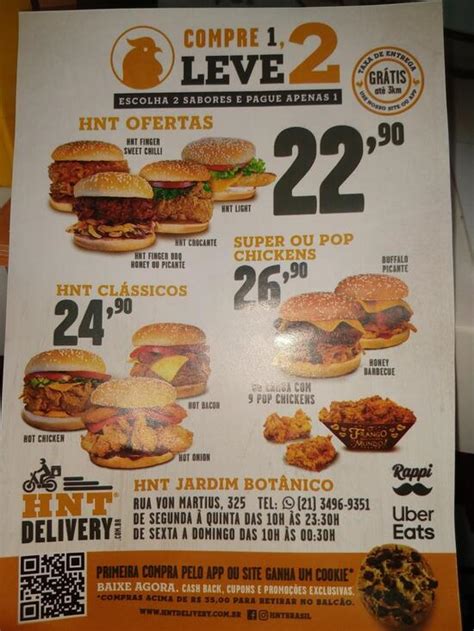 HNT Hot N Tender Jardim Botânico restaurante Rio de Janeiro Menu do restaurante e avaliações