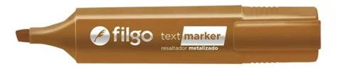 Marcador Resaltador Filgo Metalizado Bronce Text Marker Mercadolibre