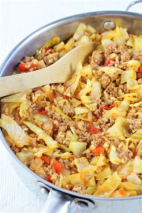 Unstuffed Cabbage Roll Skillet • Now Cook This