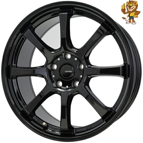 楽天市場ホイール4本セット HOT STUFF G speed G 08 MBK 15インチ 6 0J PCD100 5H インセット43 ジースピード G 08イエローライオン