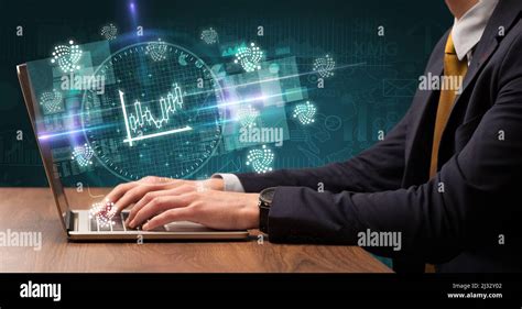 business hand working in stock market Stock Photo - Alamy 