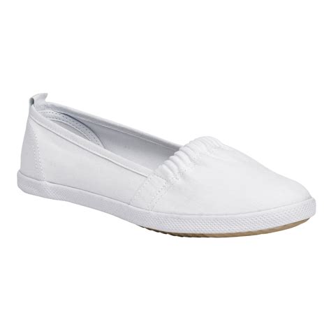 Basic Editions Women's Dakota Vulcanized A-Line - White