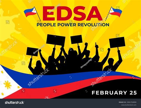 edsa revolution stock vectors  vector art shutterstock