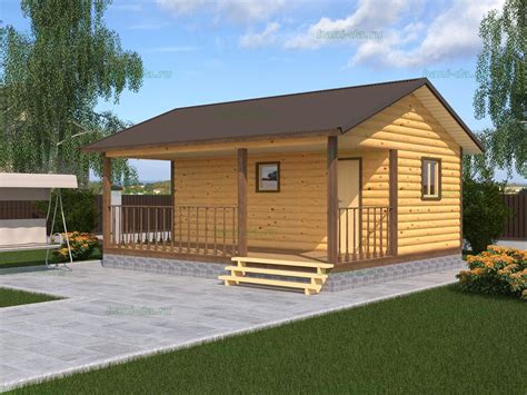 Баня 4 на 5 с террасой (38 фото) - фото - картинки и рисунки: скачать ...