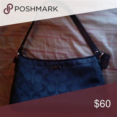 Navy Blue Coach Purse Mini Bags