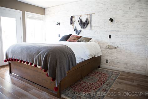 distressed white wood wall DIY - Kristin Eldridge