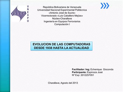 Evolucion De Las Computadoras Desde 1938 Hasta La Actualidad Ppt