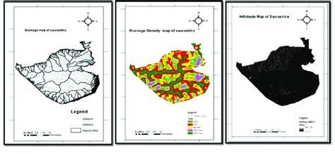 Drainage Map Drainage Density Map And Hillshade Map Download