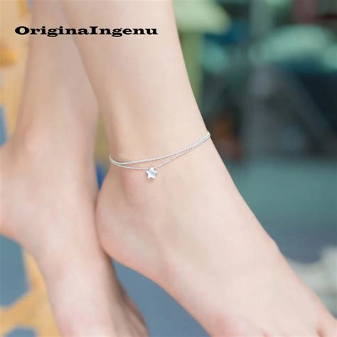 Anklet Jewellery 925 Sterling Silver Enkelbandje Tornozeleira Bohemian