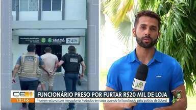 CETV 1ª Edição Fortaleza Funcionário é preso por furtar R 20 mil de