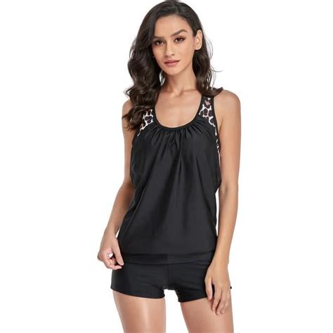 Bikini Femme Pi Ces Dos Nu Marque Inconnue Bikini Shorty Imprim Taille Haute