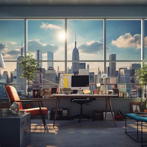 premium photo  office work area