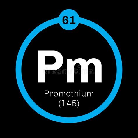 Promethium Chemical Element Stock Vector - Illustration of collection ...