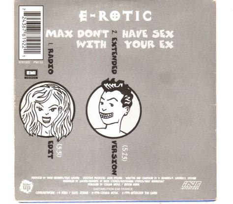 E Rotic Max Dont Have Sex With Your Ex CDS Eurodance 90 CD Shop