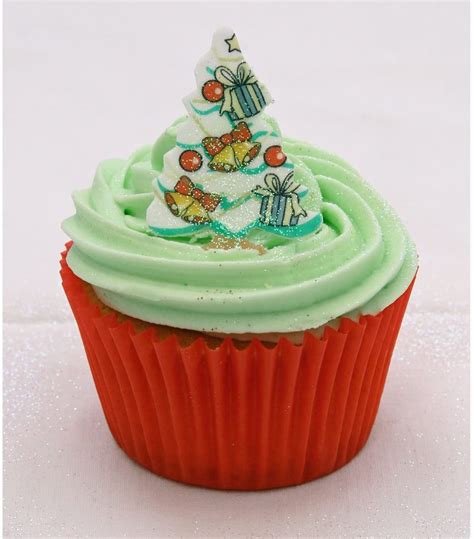 Fabulous Edible Pre Cut Wafer Cake Toppers Decorated Christmas