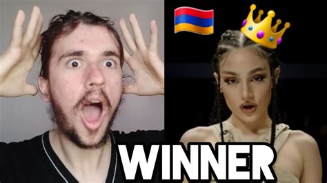 Brunette Future Lover REACTION Armenia Eurovision By Klodjan Pellumaj YouTube