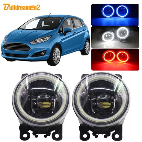 Buildreamen2 Car Styling H11 4000lm Led Bulb Front Fog Light Angel Eye