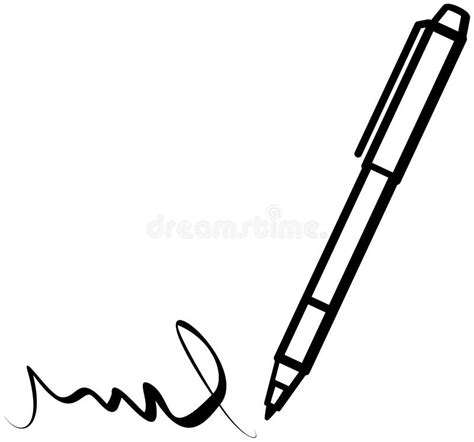 Writing Pen Stock Vector Illustration Of Scribble Concept 10385445