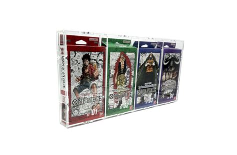 Acrylic Case suitable for 4x One Piece Starter Theme Deck English – TCG