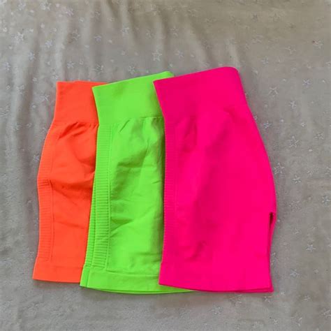 Neon Air And Ribb 5 7 Biker Shorts By Nikibiki Biker Shorts Neon