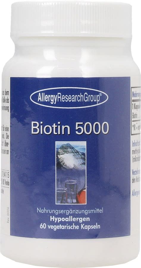 Biotin G Lules Allergy Research Group Boutique En Ligne