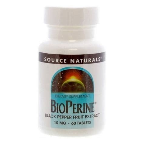 Биоперин (Экстракт Черного Перца) 10мг, Source Naturals, 60 таблеток ...
