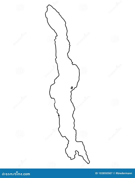 Lake Malawi, Africa, Hyper Realistic Drawing Royalty-Free Stock Photo