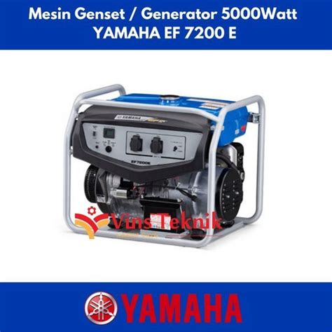 Jual Mesin Genset Ef E Yamaha Generator Bensin Ef E Watt