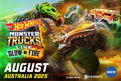 Hot Wheels Monster Trucks Live Glow N Fire Presented By BIG W AUS TEG Sport