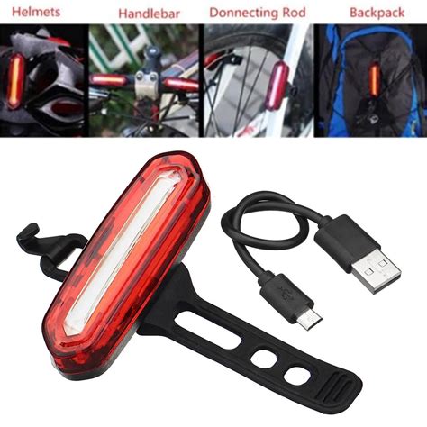 USB Rechargeable Bike Light Super Bright Front Headlight Rear LED