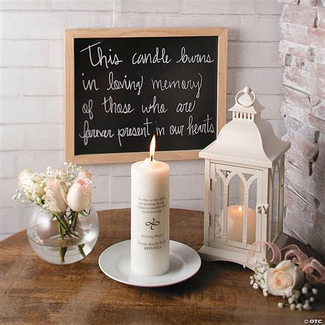 Personalized Memorial Verse Candle Oriental Trading