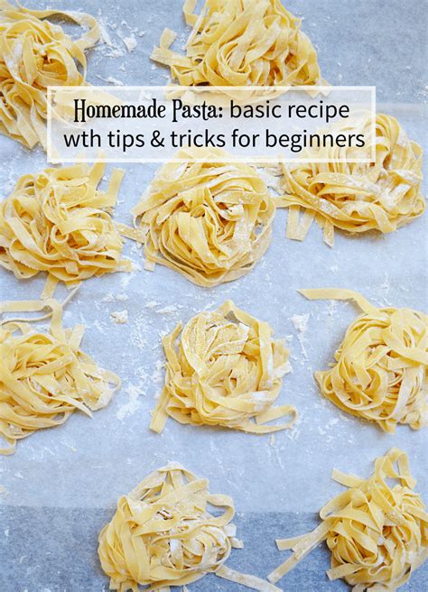 how to make homemade pasta
