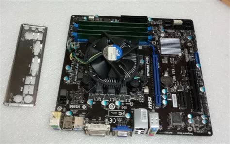 MSI B75MA-P45 G43 MS-7798 Mainboard Sockel 1155 Inkl. Cpu i3 @ 3,3Ghz ...