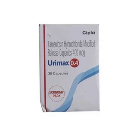 Cipla Tablets Urimax 04 Mg 30 Tab Packaging Type Bottle At Best