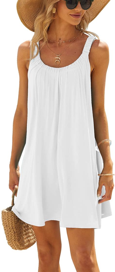 Inadays Summer Beach Dress For Women Bikini Swimsuit Cover Ups Casual Vacation Short Halter